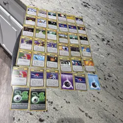 Lot Of 38 Pokemon Japanese Trainer Cards NM 1996 - Image 1