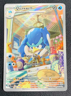 Quaxwell 207/193 Paldea Evolved Illustration Rare Pokemon TCG Card NM - Image 1