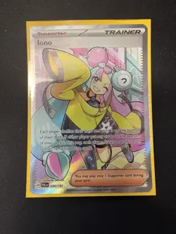 Iono 254/193 Sv02: Paldea Evolved Holo Ultra Rare Pokemon TCG Full Art - Image 1