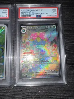 Bulbasaur Ivysaur & Venusaur EX PSA 9 IR/SIR COMPLETE EVOLUTION 2023 POKEMON 151 - Image 3