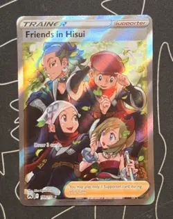 Friends in Hisui (Full Art) 148/159 Ultra Rare Crown Zenith Pokemon TCG NM Holo - Image 1