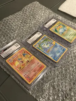 Pokemon Celebrations Base Set Charizard Blastoise Venusaur PSA CGC 10 Set TRIO - Image 1
