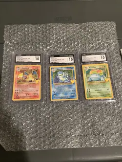 Pokemon Celebrations Base Set Charizard Blastoise Venusaur PSA CGC 10 Set TRIO - Image 2
