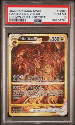 2023 Pokemon Sword And Shield Crown Zenith #GG69 Giratina Vstar PSA 10 Gem Mint - Image 1