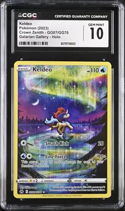 Keldeo GG07/GG70 2023 Pokemon Crown Zenith CGC 10 Galarian Gallery - Image 1