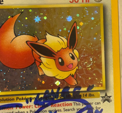 Eevee Holo Erica Schroeder PSA 10 Auto 2000 Pokemon Black Star Promo #11 Swirl - Image 3
