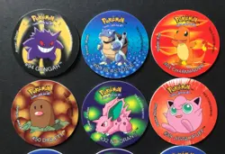 12 X Pokemon Tazos Bundle 2001 Walkers Crisps Cheetos Charmander Gengar - Image 2