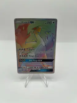 Pokemon TCG Lugia GX 227/214 Full Art Rainbow Lost Thunder 2018 Secret Rare - NM - Image 1
