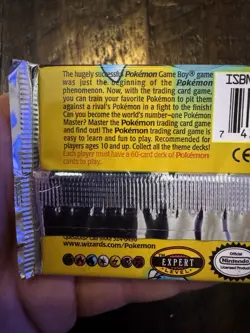 Pokemon Base Set Blastoise Art Black Triangle Error Sealed Booster Pack 20.95g - Image 5