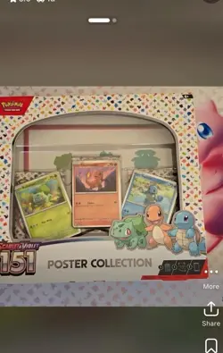 Nintendo Pokemon TCG Scarlet & Violet - 151 Poster Collection Box - 3 Packs 820650853166 - Image 1