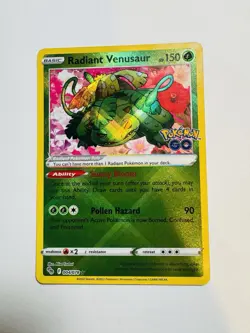 Radiant Venusaur 004/078 Pokemon Pokemon GO Holo Radiant Rare - Image 1