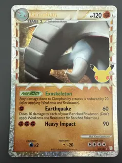 Donphan (Prime) 107/123 Celebrations: Classic Collection Holo Pokemon TCG - NM - Image 1