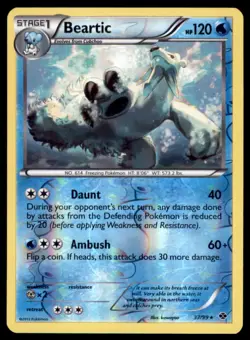 Pokemon TCG Beartic Black & White - Next Destinies #37 Rev Holo - Image 1