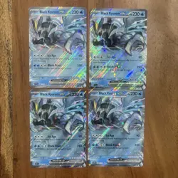 (4) Pokemon TCG Black Kyurem EX 048/191 Surging Sparks Double Rare NM Playset - Image 1