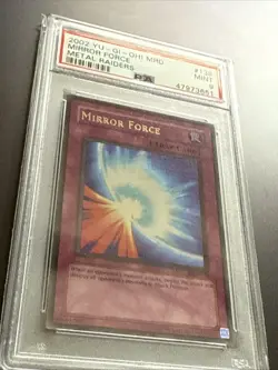 Yu-Gi-Oh! Mirror Force PSA 9 MRD-138 2002 Metal Raiders - Image 1