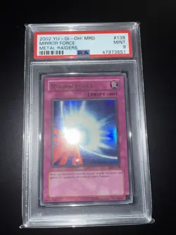 Yu-Gi-Oh! Mirror Force PSA 9 MRD-138 2002 Metal Raiders - Image 2