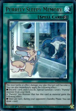 Purrely Sleepy Memory - Ultra Rare 1st Edition MP24-EN198 - NM - YuGiOh - Image 1