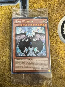 Yugioh SEALED Neos Wiseman BLC1-EN007 Secret Rare Limited Edition!! - Image 1