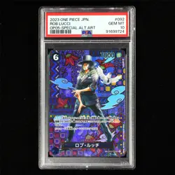PSA GEM MT 10 2023 ONE PIECE JPN. TCG Card ROB LUCCI - Image 2