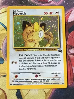Meowth - 10 - Black Star Promo - GB - Pokemon Card - LP - Image 1