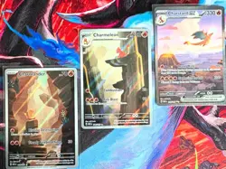 Charizard Evolution 151 Series All 3 Pokemon Cards Near Mint Condition - Image 1
