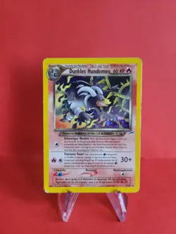 Pokemon Karte/card - Dunkles Hundemon 7/105 - Neo Destiny Holo - Light Played - Image 1