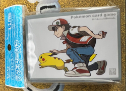 Pokemon Center Japan SEALED 64 ct Red & Pikachu Card Sleeves!! - Image 1