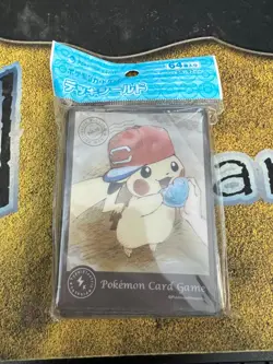 Pokemon Center Japan SEALED 64 ct I Choose You! Alola Cap Pikachu Card Sleeves!! - Image 1