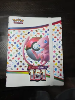 New Pokemon Tcg Card Game Scarlet And Violet 151 MEW BINDER ONLY Empty - Image 1