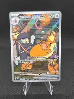 Team Rocket's Raticate 202/182 Sv10: Destined Rivals Holo Pokemon TCG Cards - Image 1