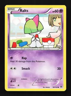 Ralts 68/162 LP BREAKthrough English Pokemon Card TCG - Image 1