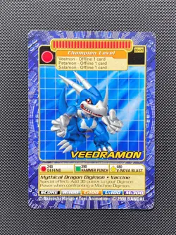 BO-121 Veedramon Digimon Card Digi-Battle Series 3 2000 Bandai - Image 1