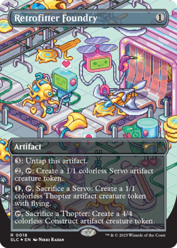 Retrofitter Foundry - Halo Foil Light Play, English Magic the Gathering MTG Secr - Image 1