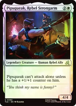 NM Foil Pipsqueak, Rebel Strongarm, MTG, Avatar: The Last Airbender, Magic, 82 - Image 1