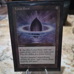 Lotus Petal | Magic Tempest | Ungraded | Lightly Played | Magic The Gathering - Image 1