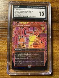 MTG?CATHARTIC REUNION Borderless/Rainbow FOIL?SLD CGC 10 Gem Mint RARE POP 1 ! - Image 1