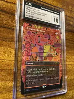 MTG?CATHARTIC REUNION Borderless/Rainbow FOIL?SLD CGC 10 Gem Mint RARE POP 1 ! - Image 3