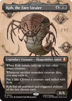 Koh, the Face Stealer - Borderless Light Play, English Magic the Gathering MTG A - Image 1
