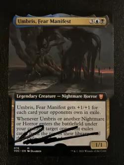 Umbris, Fear Manifest Artist Proof Signed Crimson Vow Commander VOC MTG - Image 1