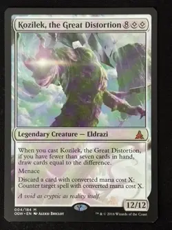 1x MTG Kozilek, the Great Distortion - Oath of the Gatewatch (OGW) #4 - Magic - Image 1