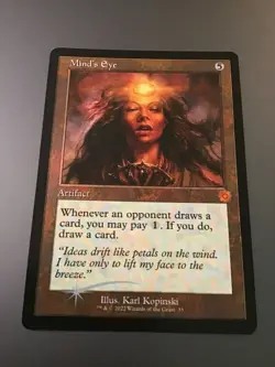 MTG The Brother's War Artifacts Retro Frame Mind's Eye Foil - Image 1