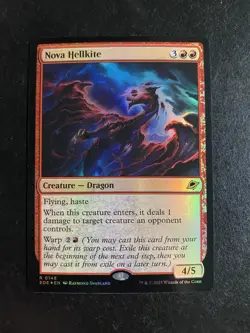 MTG - NM - FOIL - Nova Hellkite - Edge of Eternities - Image 1