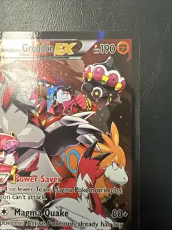 Pokemon TCG Full Art Ultra Rare Holo Groudon Ex Team Magmas 2015 NM A - Image 3