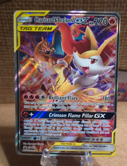 Charizard & Braixen GX Tag Team 2016 Pokemon Sun Moon Black Star Promo #SM230 - Image 1