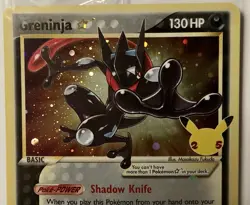 Greninja Gold Star Holo (SWSH144) Pokemon Celebrations Promo Sealed (2021) - Image 3