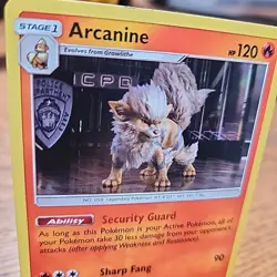 Arcanine 6/18 Detective Pikachu Holo 2019 Pokemon TCG - Image 2