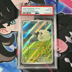2025 POKEMON JTG EN-JOURNEY TOGETHER ILLUSTRATION RARE #170 HOP'S WOOLOO PSA 10 - Image 1