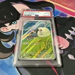 2025 POKEMON JTG EN-JOURNEY TOGETHER ILLUSTRATION RARE #170 HOP'S WOOLOO PSA 10 - Image 4