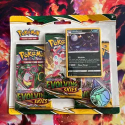 Pokemon TCG Sword and Shield Evolving Skies Triple Blister Umbreon - Image 1