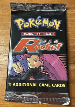 Pokemon Team Rocket Unlimited Booster Pack Factory Sealed WOTC 2000 Vintage TCG - Image 1